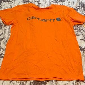Carhartt Vibrant Orange Tee with Logo